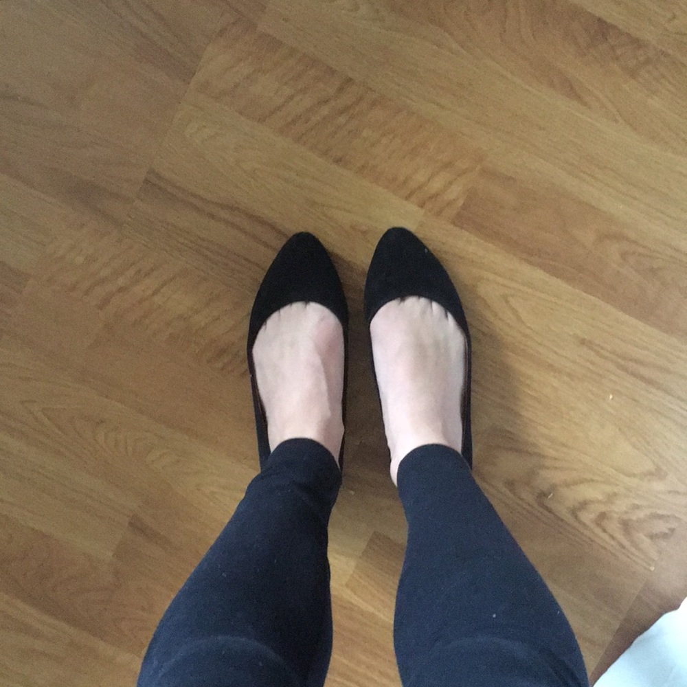Madewell Black suede flats